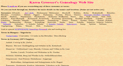 Desktop Screenshot of genealogy.grossart.net