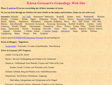 Tablet Screenshot of genealogy.grossart.net